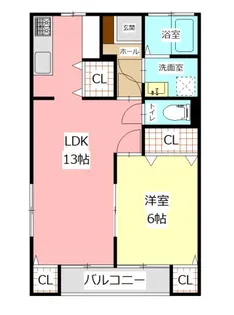 鶴城ハイツ【2階】の間取り