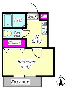 サンドウェル アミスコ【2階】の間取り