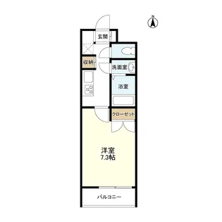 ファーストワン江坂【6階】の間取り