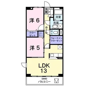 ソール・オリエンスB【2階】の間取り