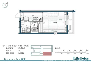 Branche高宮【3階】の間取り