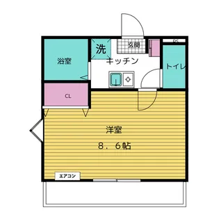 ロッキー鈴鹿【2階】の間取り