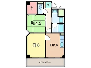 東灘パ-クランド中町【4階】の間取り