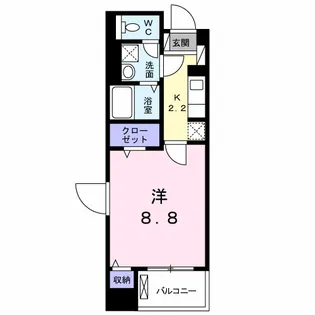 グランコート国府【2階】の間取り