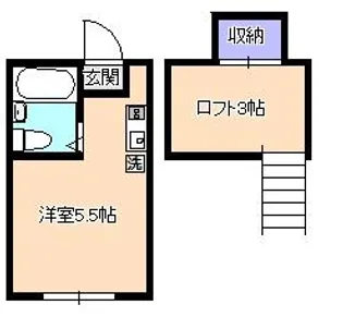 サニーハイム【1階】の間取り