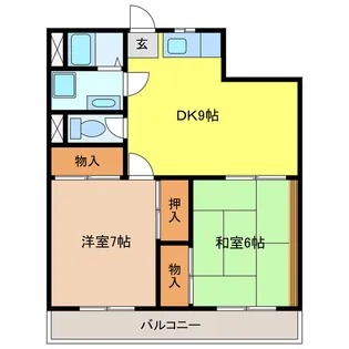 セントラルパビリオン【2階】の間取り