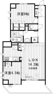 アトラス中野中央【2階】の間取り