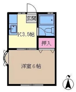 ハイツアキバ【1階】の間取り