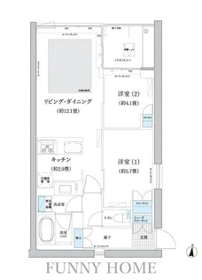 ガーデニエール砧 WEST【4階】の間取り
