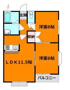 ドミール松島【2階】の間取り