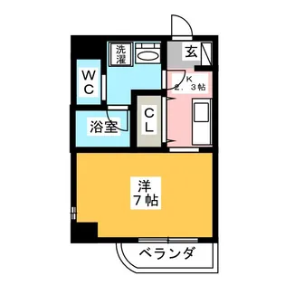 シャングリラ中幸【3階】の間取り