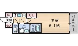 レオンコンフォート難波リオ【3階】の間取り