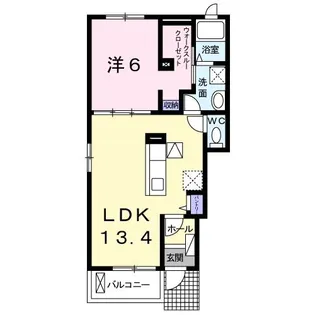 ラハナI【1階】の間取り