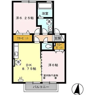 ヴィラージュ【1階】の間取り