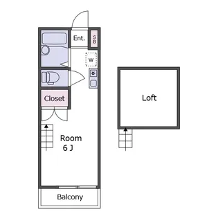 チェレステ二子【2階】の間取り