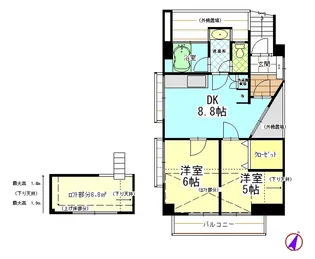 アントレパルク【5階】の間取り