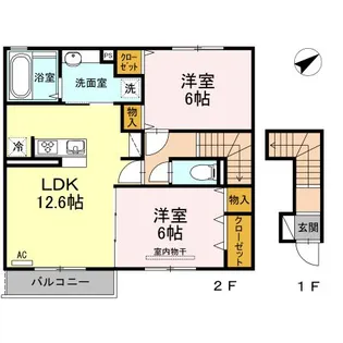 ルミエール A棟【2階】の間取り