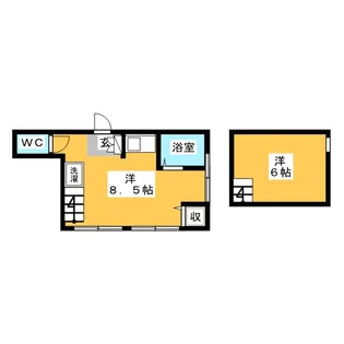 ロフトハウスマルヨシ【2階】の間取り