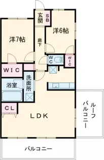 マ・トール熊谷パークテラス【6階】の間取り