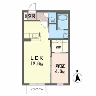 シャーメゾンK3【1階】の間取り