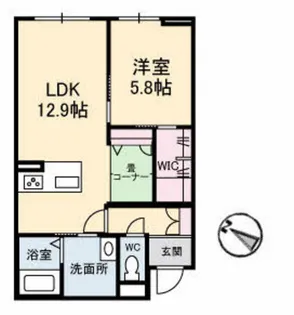 メゾンこころ A棟【1階】の間取り
