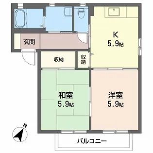 シャーメゾンセトル【2階】の間取り