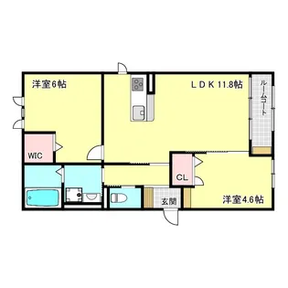 グラン・ヴィル【1階】の間取り