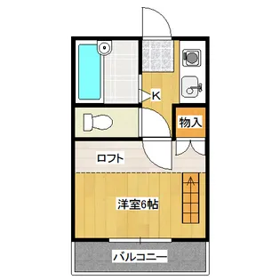 アーク乙多見【1階】の間取り