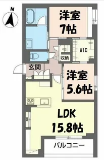 プルメリア【2階】の間取り