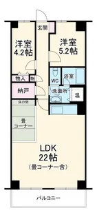 習志野台サンハイツ【4階】の間取り