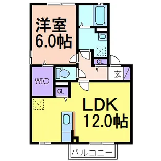クレストヴィラA棟【2階】の間取り