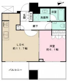 ザ パークハウス広島タワー【13階】の間取り