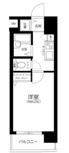 パークウェル大井町【4階】の間取り