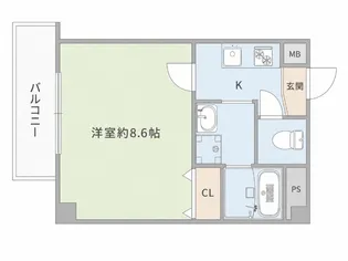アヴェーレ早苗町【7階】の間取り