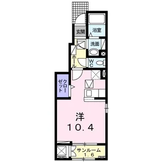 クレアシオン【1階】の間取り