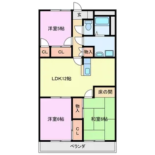 クリスタルパレス東山【2階】の間取り