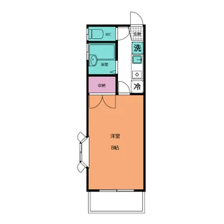 第2天貝コーポ【2階】の間取り