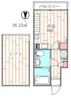 カスティーロ小金井本町22【1階】の間取り