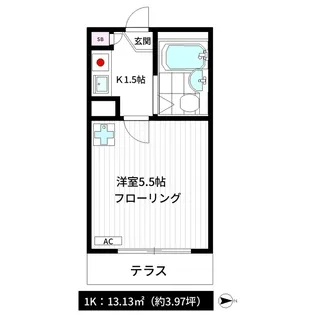 スタンフォード中野【1階】の間取り