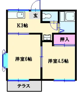 ファミーユひかり【1階】の間取り
