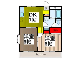 ノース・K【3階】の間取り