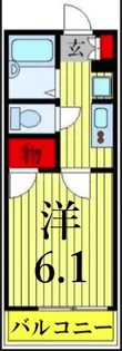 レオパレスSHISUI A棟【3階】の間取り