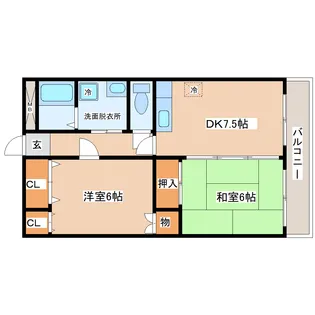 レオンヒル長町【2階】の間取り