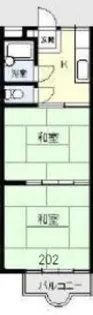 ひかりハイツ第二【2階】の間取り