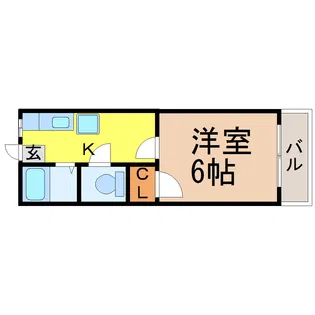レジデンス川菜【2階】の間取り