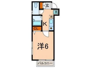 ウイング白山【2階】の間取り