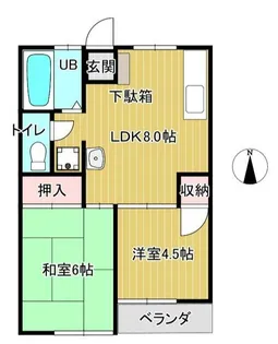 コーポ司【1階】の間取り