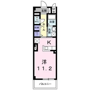クラールハウス【2階】の間取り