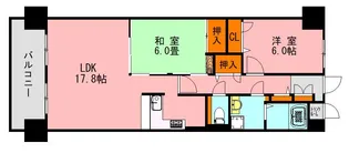 アソシア鳥栖ヴィンテージスクエア【2階】の間取り