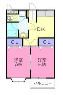 コーポ英知【1階】の間取り